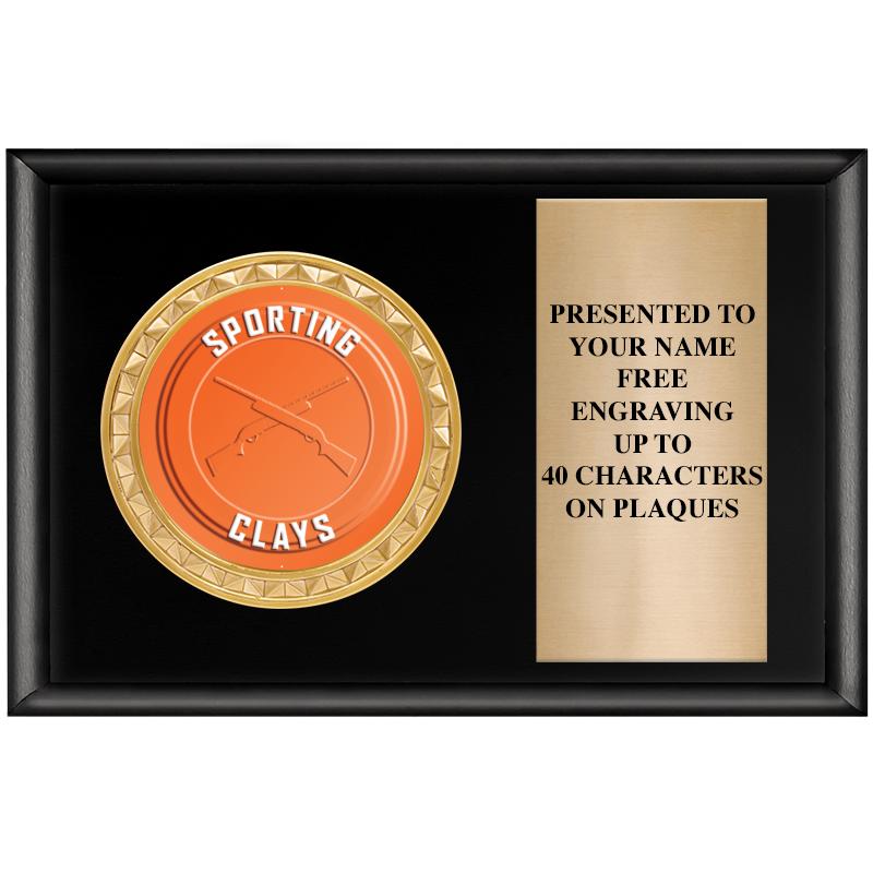 6" X 4" SHINY BLK INSERT PLQ