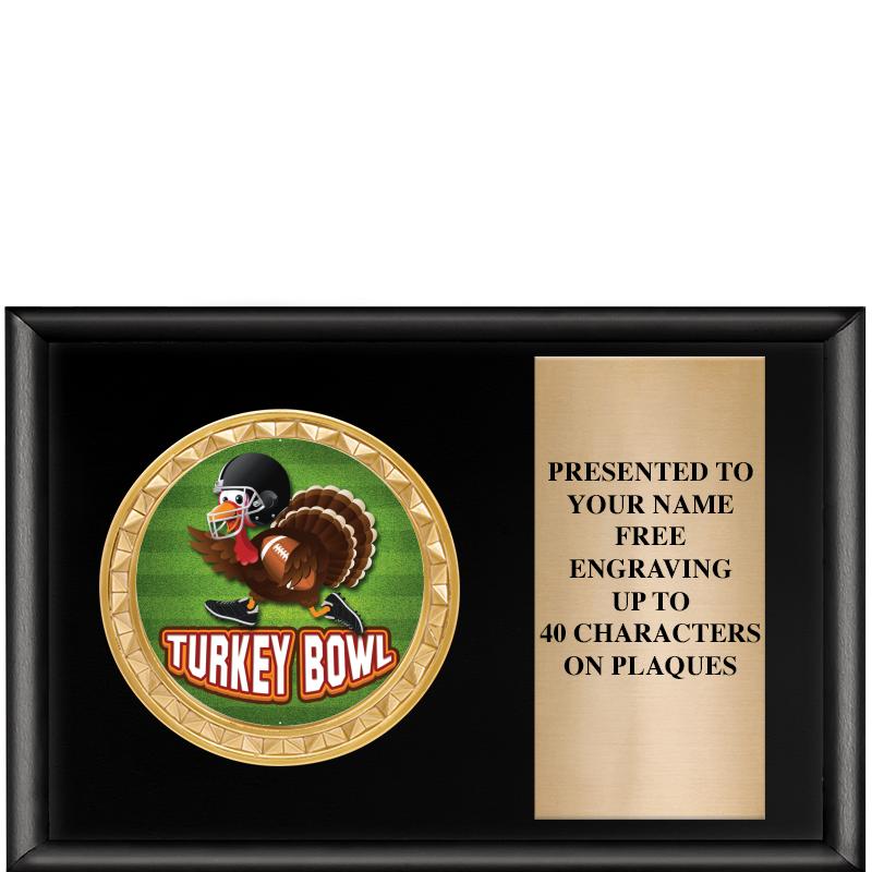 6" X 4" SHINY BLK INSERT PLQ