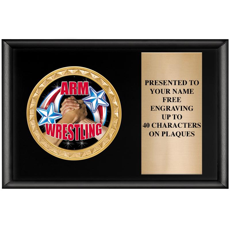 6" X 4" SHINY BLK INSERT PLQ