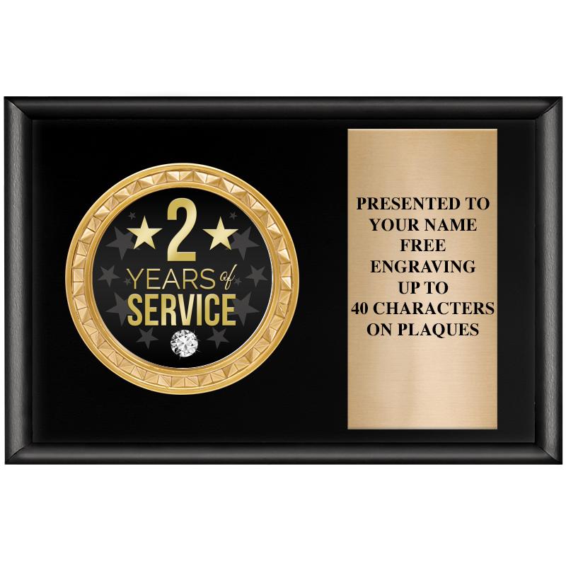 6" X 4" SHINY BLK INSERT PLQ