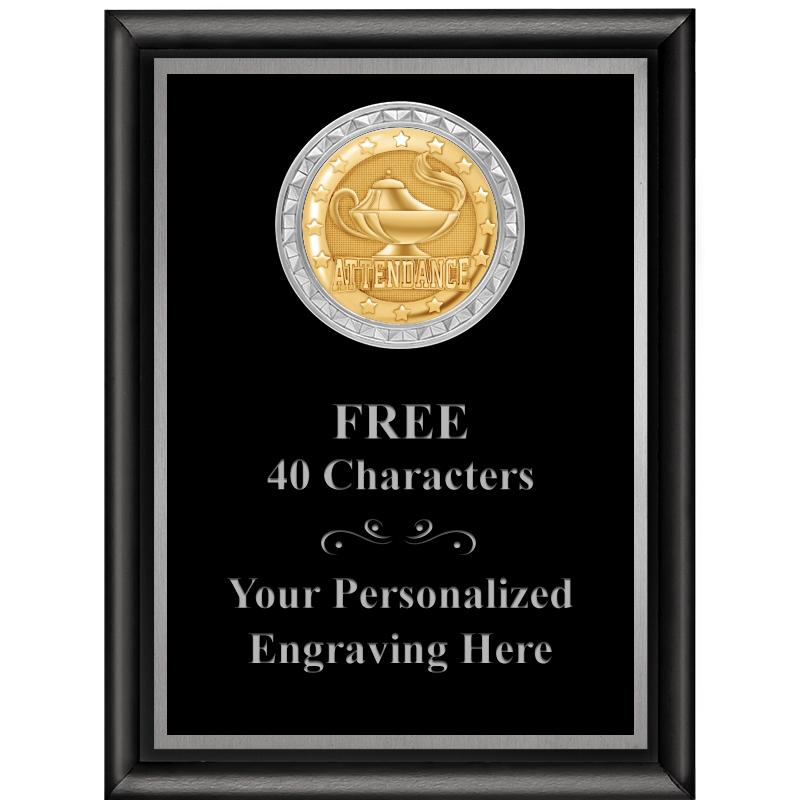 6X8 BLK SHINY EXEC INS PLQ SV