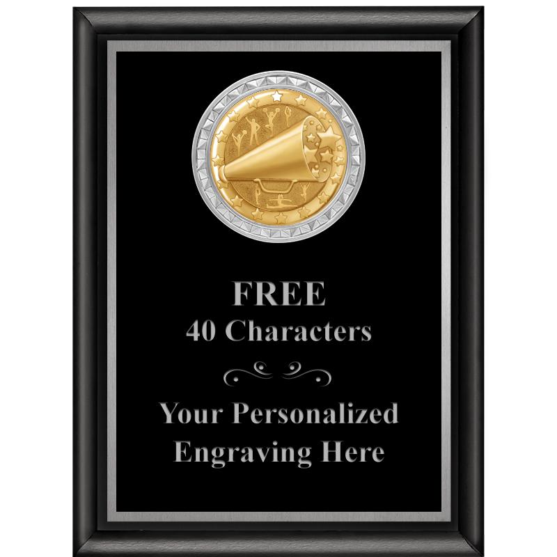 6X8 BLK SHINY EXEC INS PLQ SV