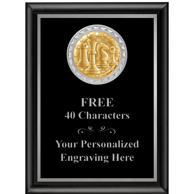 6X8 BLK SHINY EXEC INS PLQ SV