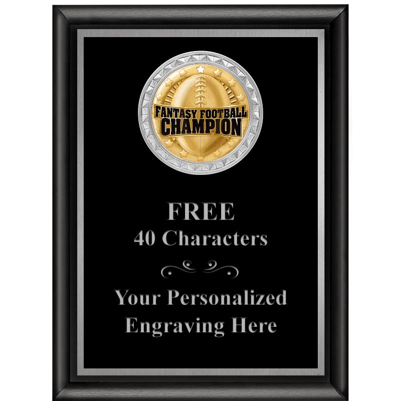 6X8 BLK SHINY EXEC INS PLQ SV