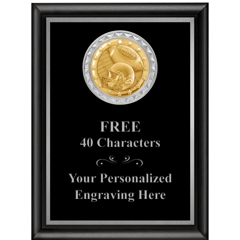 6X8 BLK SHINY EXEC INS PLQ SV