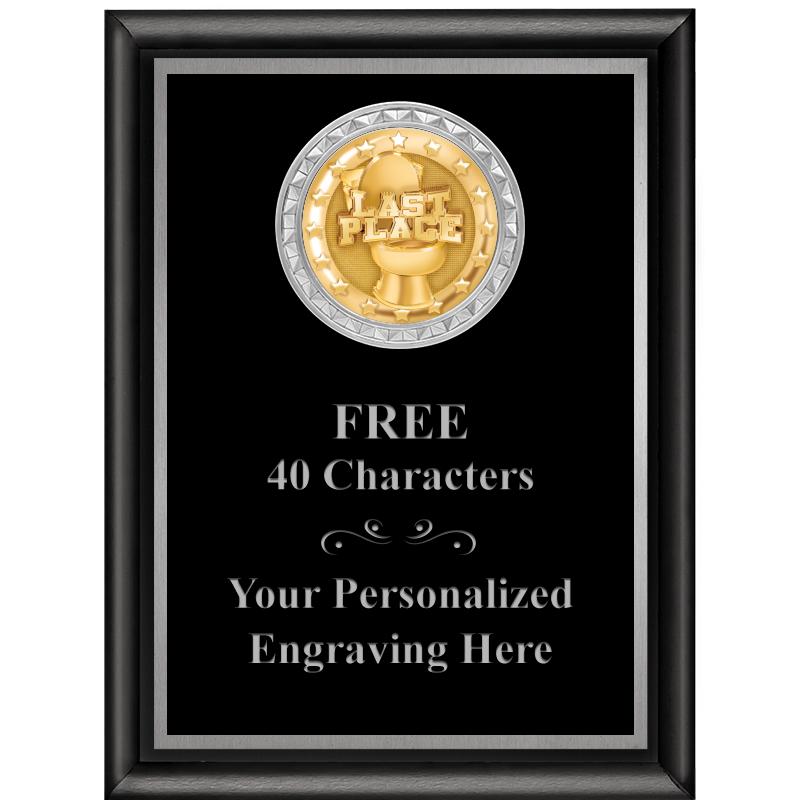 6X8 BLK SHINY EXEC INS PLQ SV