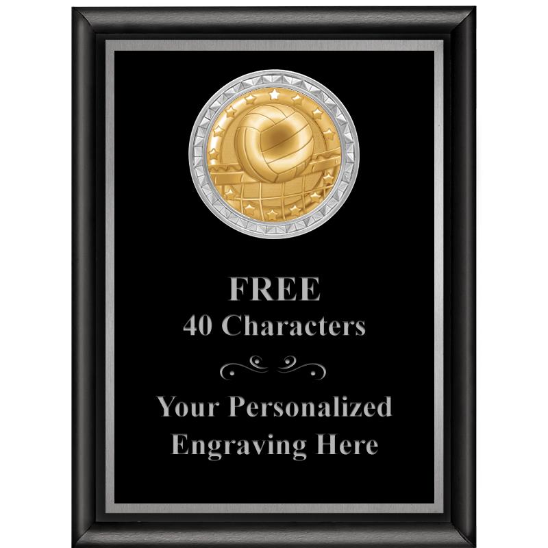 6X8 BLK SHINY EXEC INS PLQ SV