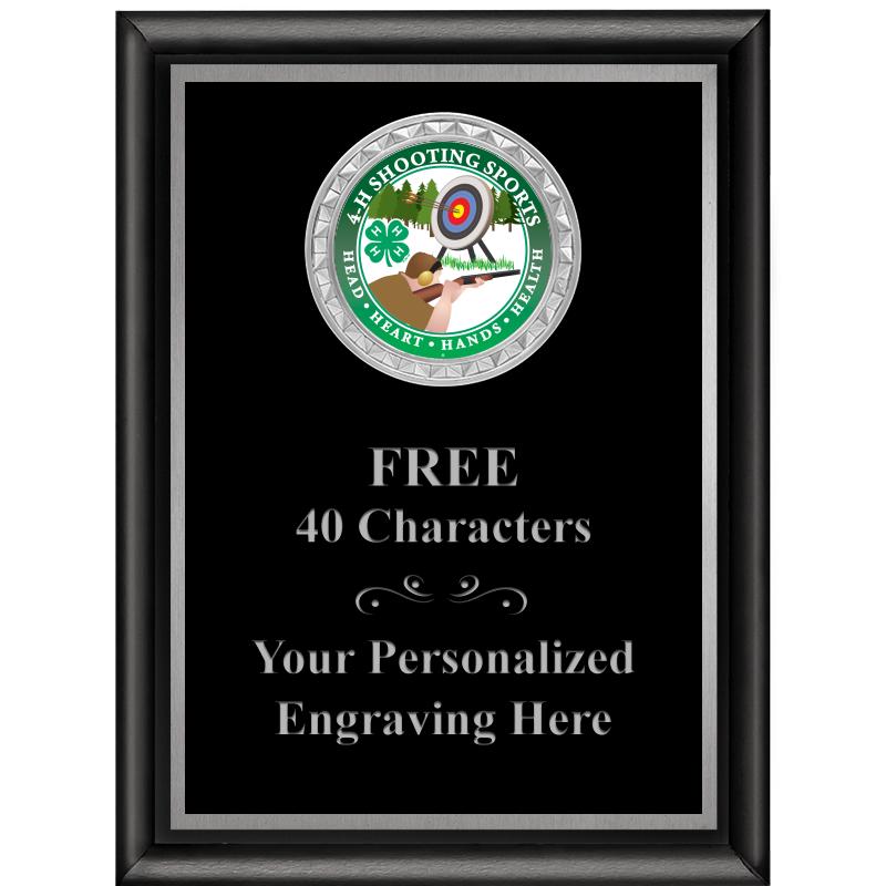 6X8 BLK SHINY EXEC INS PLQ SV