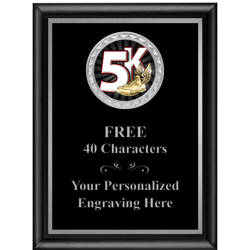 6X8 BLK SHINY EXEC INS PLQ SV