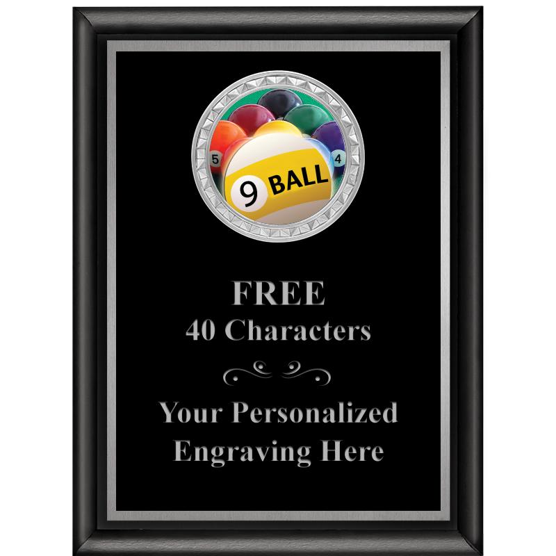 6X8 BLK SHINY EXEC INS PLQ SV