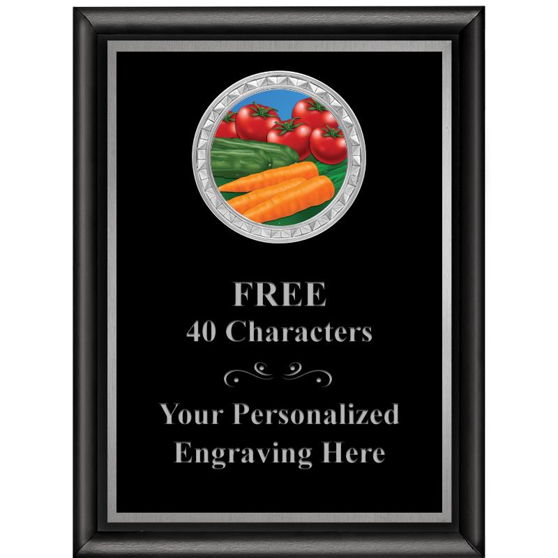 6X8 BLK SHINY EXEC INS PLQ SV