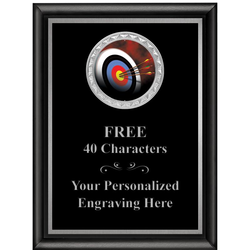 6X8 BLK SHINY EXEC INS PLQ SV