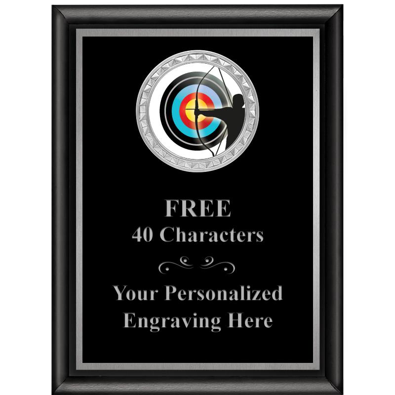 6X8 BLK SHINY EXEC INS PLQ SV