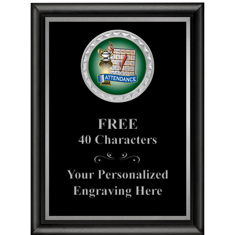 6X8 BLK SHINY EXEC INS PLQ SV