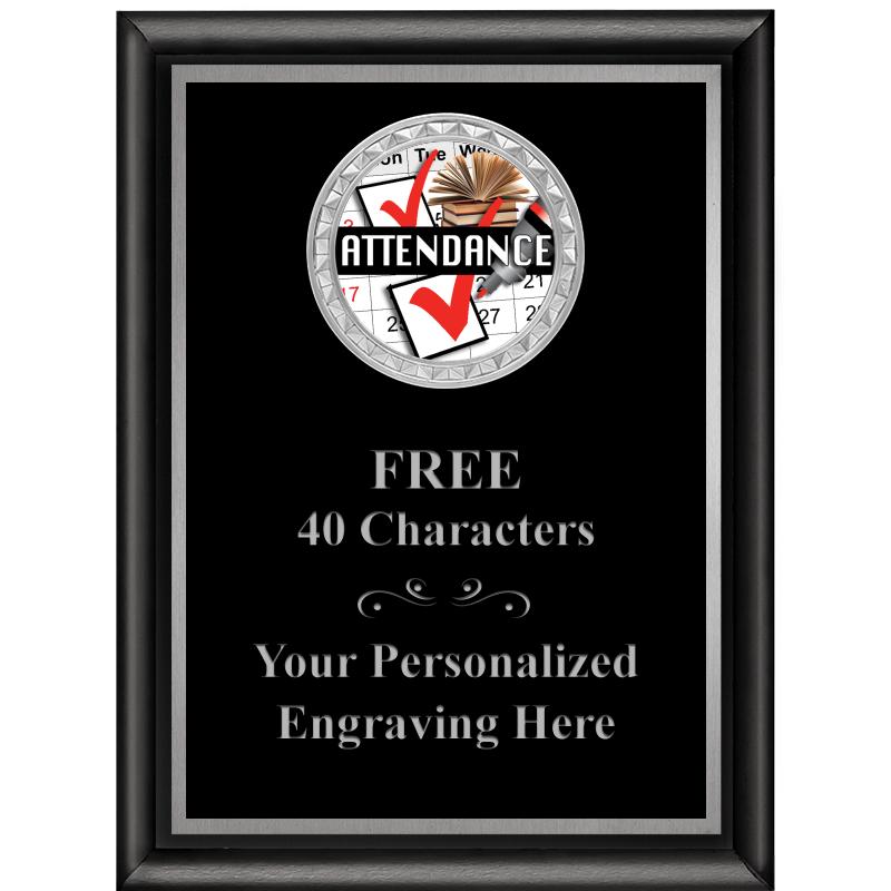 6X8 BLK SHINY EXEC INS PLQ SV