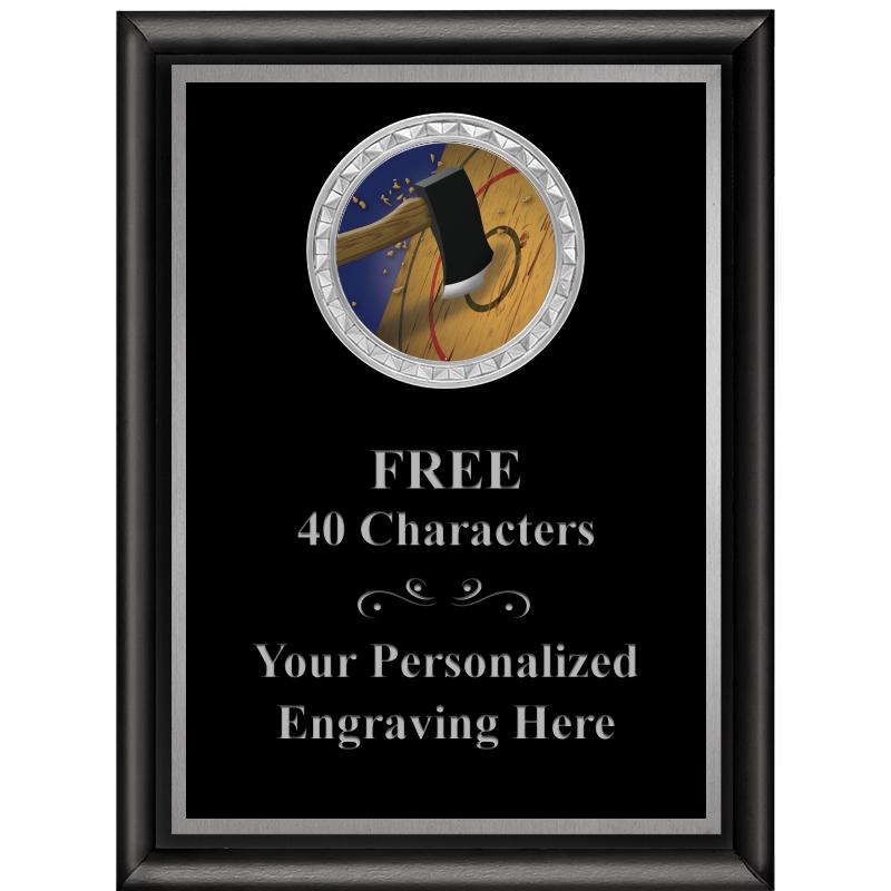 6X8 BLK SHINY EXEC INS PLQ SV