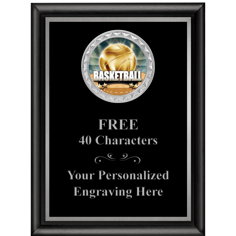 6X8 BLK SHINY EXEC INS PLQ SV