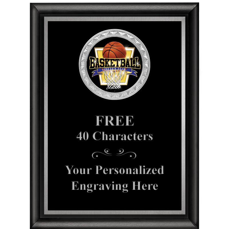 6X8 BLK SHINY EXEC INS PLQ SV