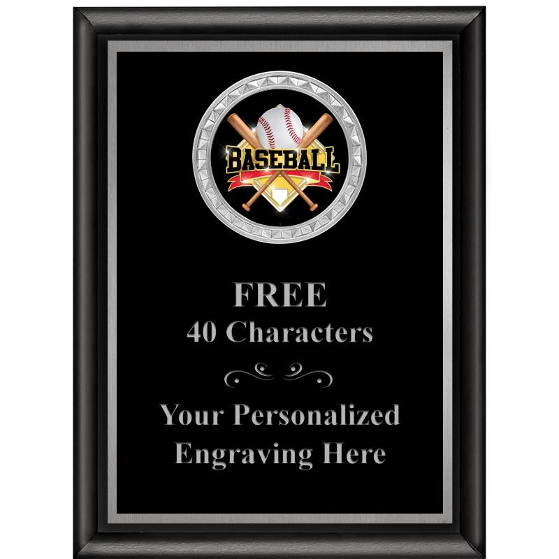 6X8 BLK SHINY EXEC INS PLQ SV