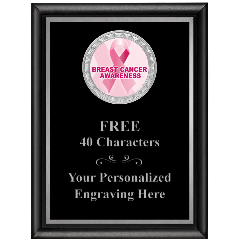 6X8 BLK SHINY EXEC INS PLQ SV