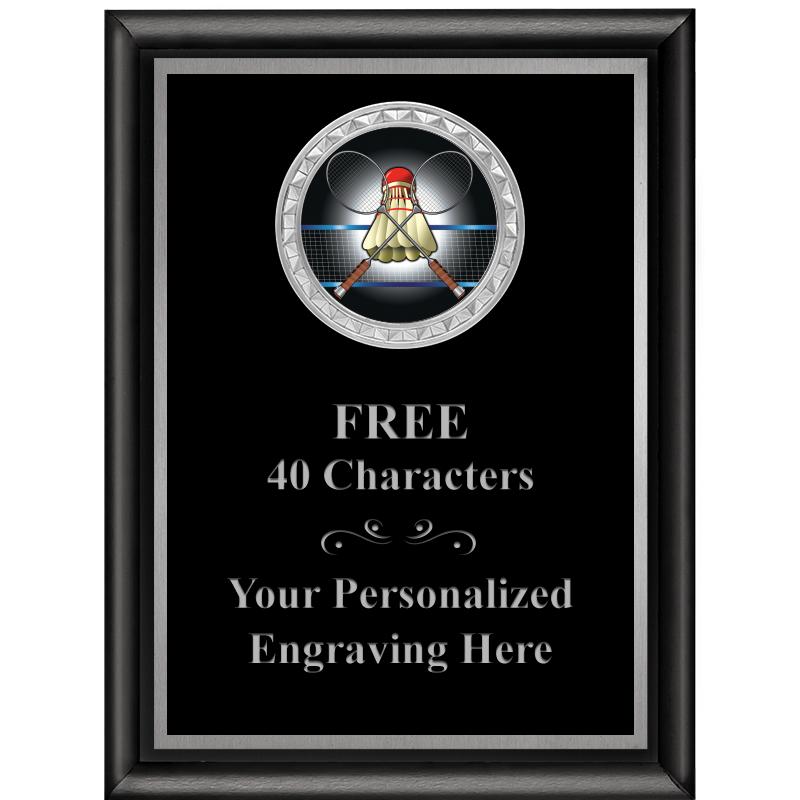 6X8 BLK SHINY EXEC INS PLQ SV