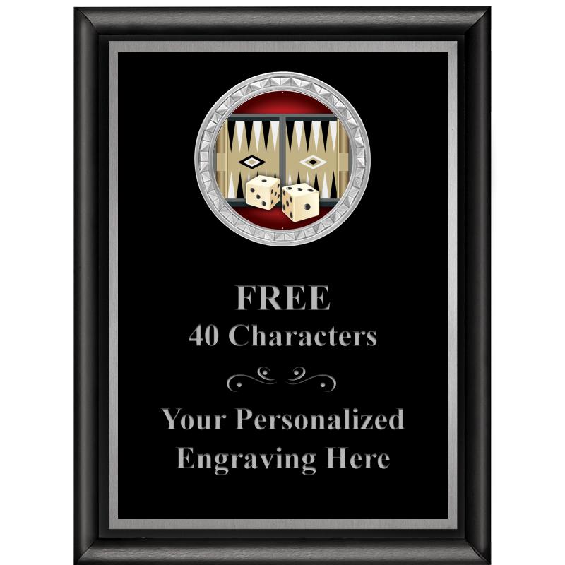 6X8 BLK SHINY EXEC INS PLQ SV