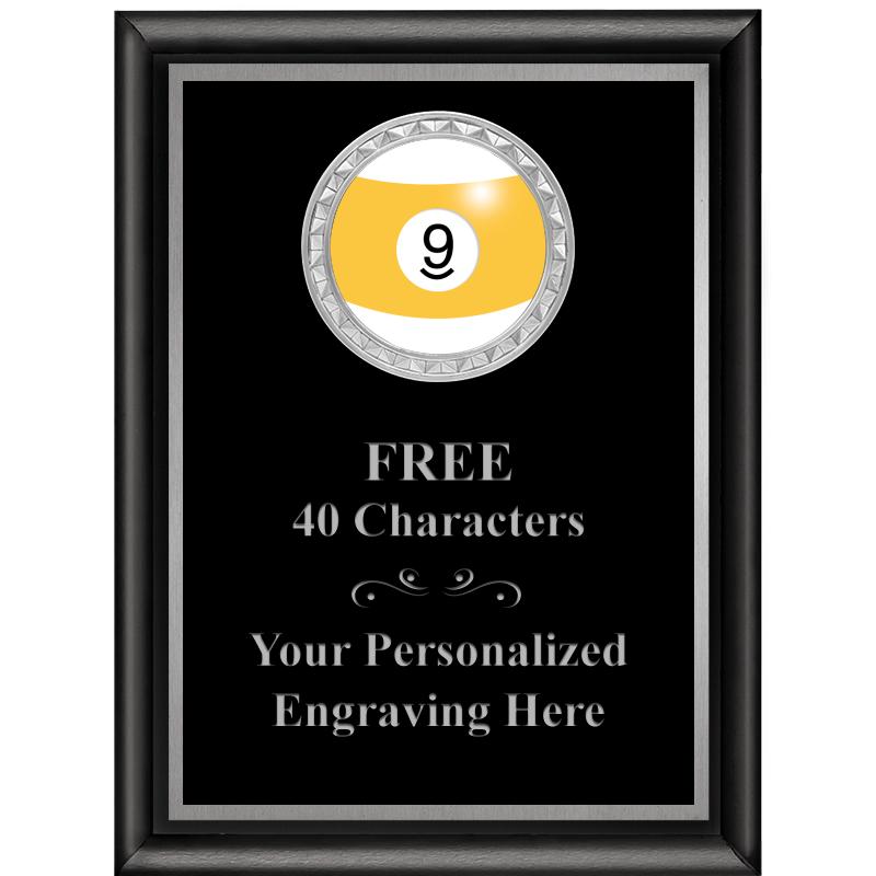 6X8 BLK SHINY EXEC INS PLQ SV