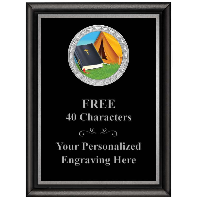 6X8 BLK SHINY EXEC INS PLQ SV