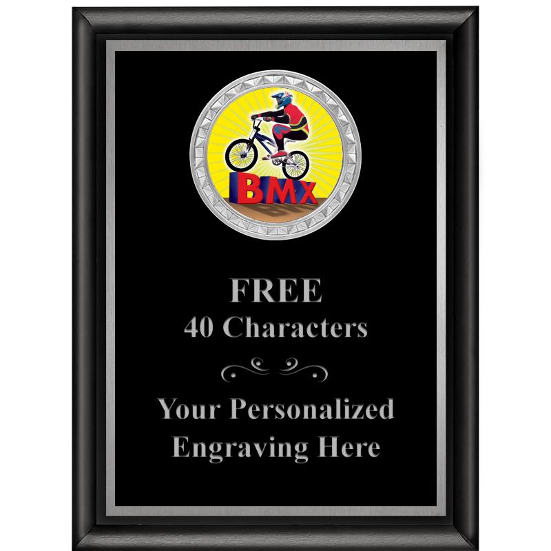 6X8 BLK SHINY EXEC INS PLQ SV