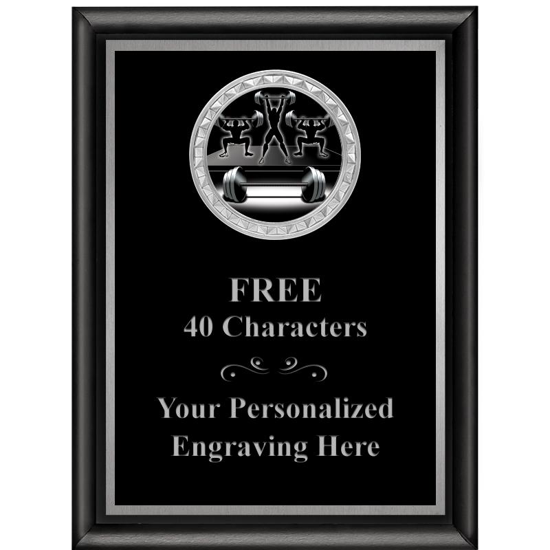 6X8 BLK SHINY EXEC INS PLQ SV