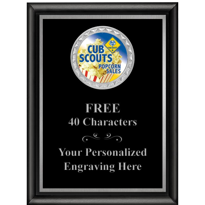 6X8 BLK SHINY EXEC INS PLQ SV