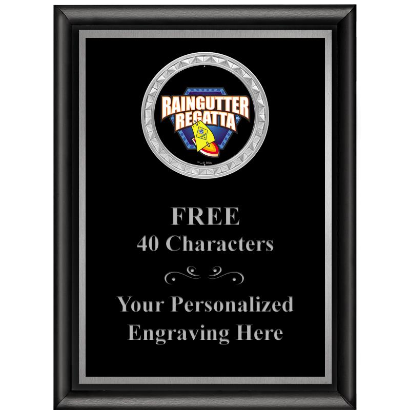 6X8 BLK SHINY EXEC INS PLQ SV