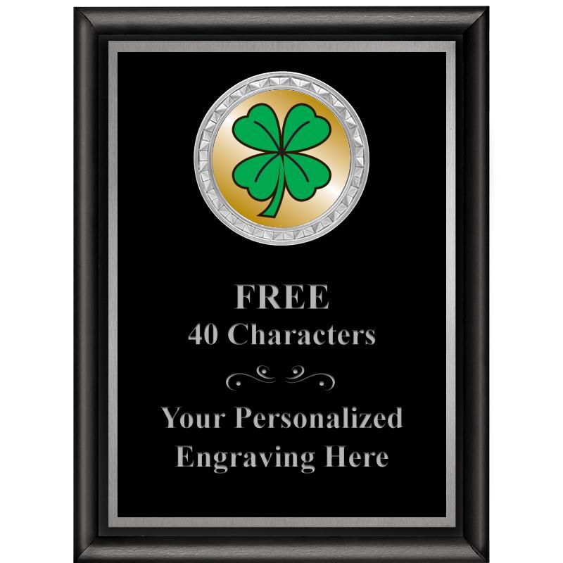 6X8 BLK SHINY EXEC INS PLQ SV