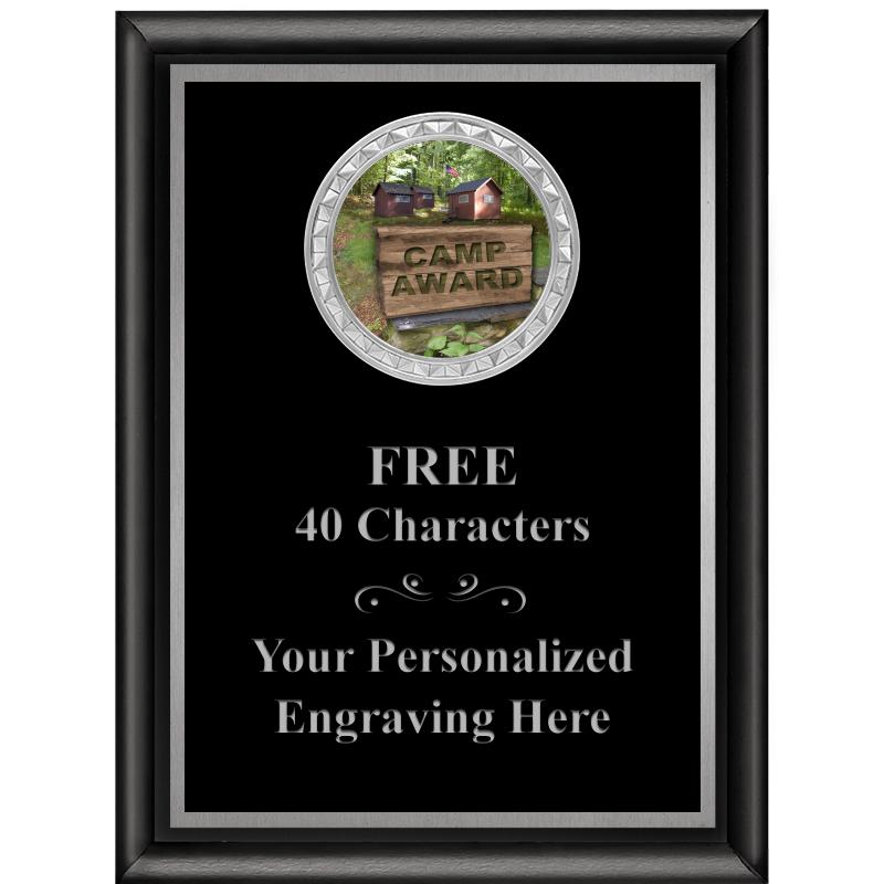 6X8 BLK SHINY EXEC INS PLQ SV