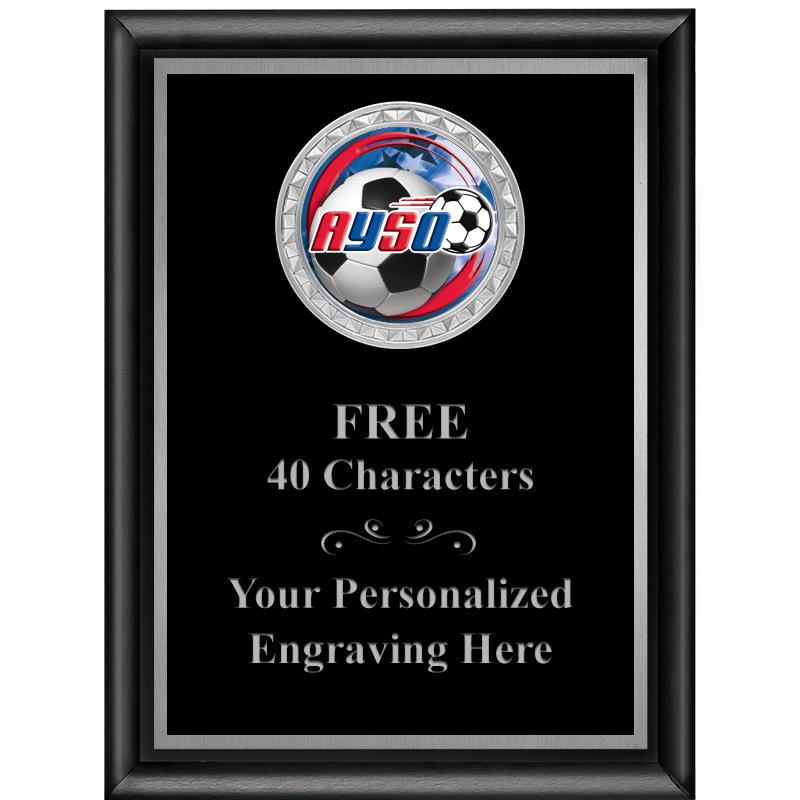 6X8 BLK SHINY EXEC INS PLQ SV