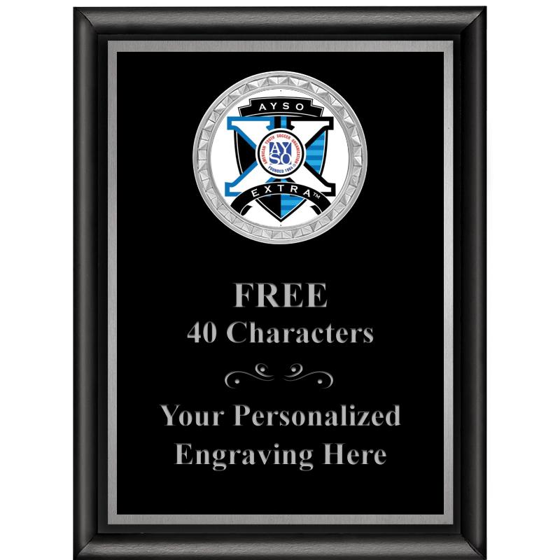 6X8 BLK SHINY EXEC INS PLQ SV