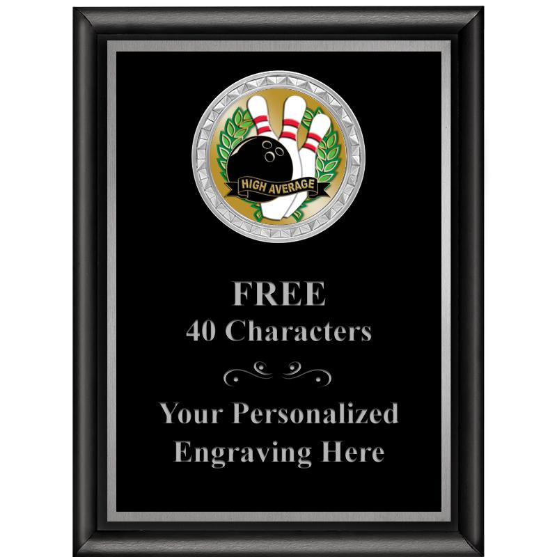 6X8 BLK SHINY EXEC INS PLQ SV