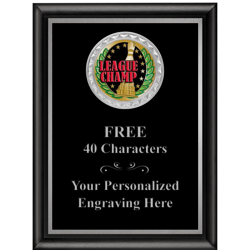 6X8 BLK SHINY EXEC INS PLQ SV