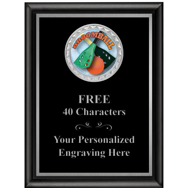 6X8 BLK SHINY EXEC INS PLQ SV