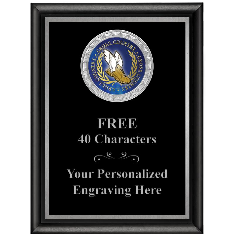 6X8 BLK SHINY EXEC INS PLQ SV