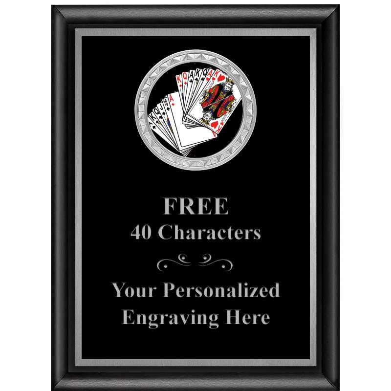 6X8 BLK SHINY EXEC INS PLQ SV