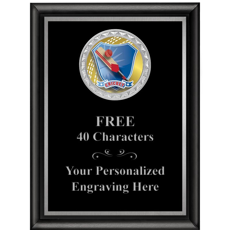 6X8 BLK SHINY EXEC INS PLQ SV