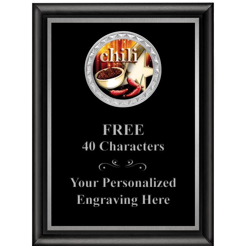 6X8 BLK SHINY EXEC INS PLQ SV