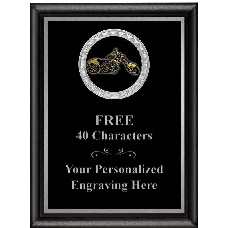 6X8 BLK SHINY EXEC INS PLQ SV