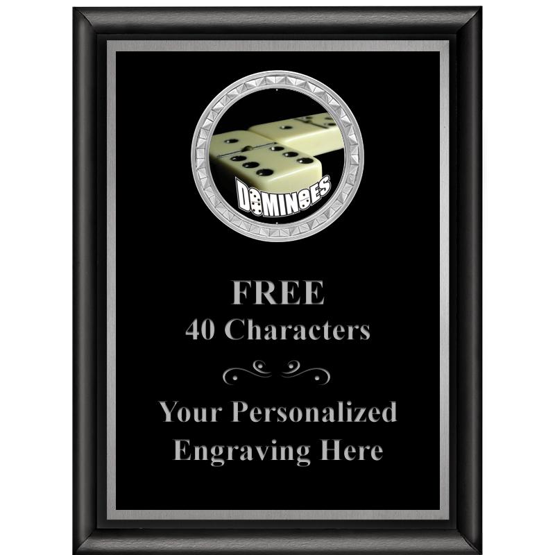 6X8 BLK SHINY EXEC INS PLQ SV