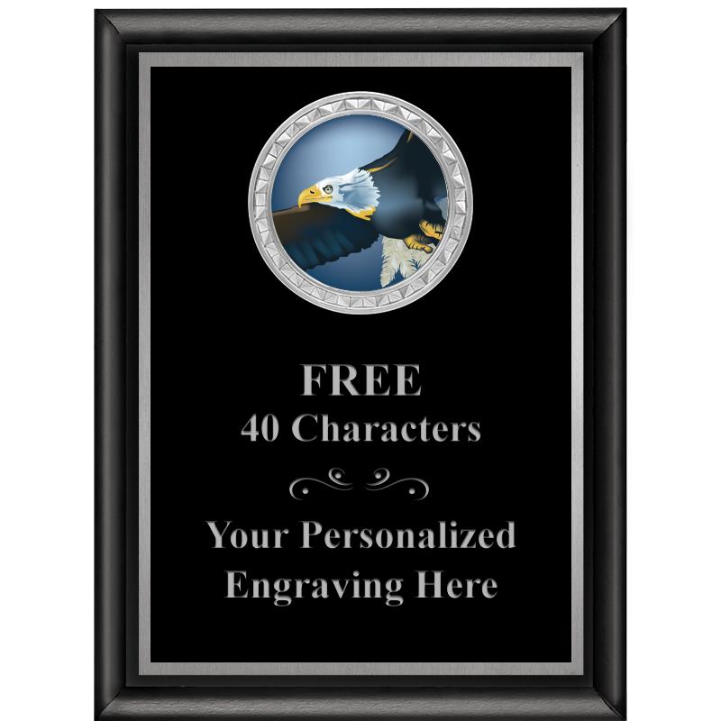 6X8 BLK SHINY EXEC INS PLQ SV