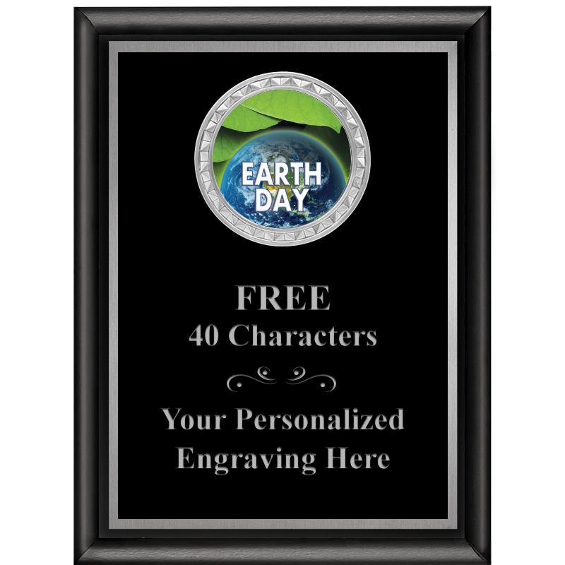 6X8 BLK SHINY EXEC INS PLQ SV