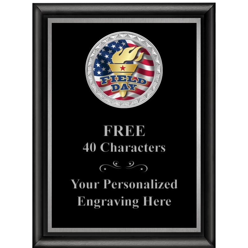 6X8 BLK SHINY EXEC INS PLQ SV