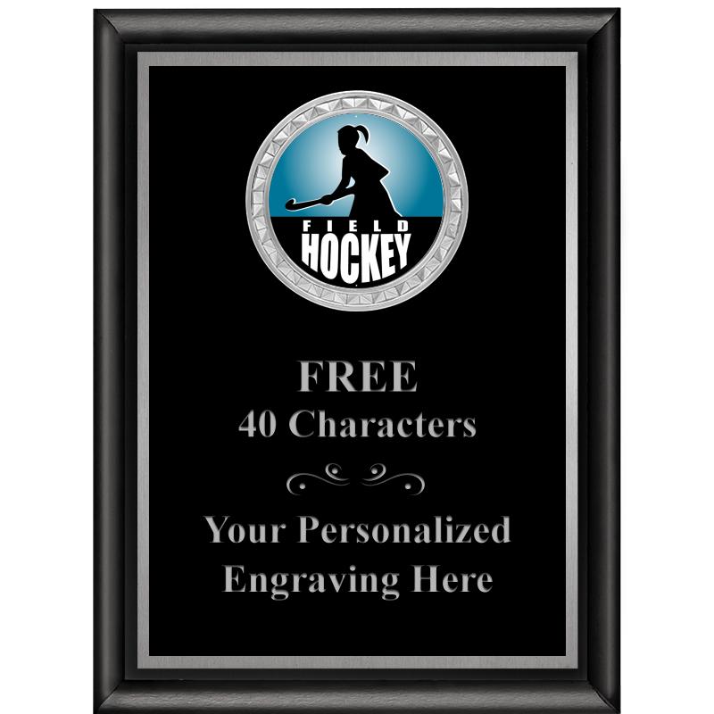 6X8 BLK SHINY EXEC INS PLQ SV