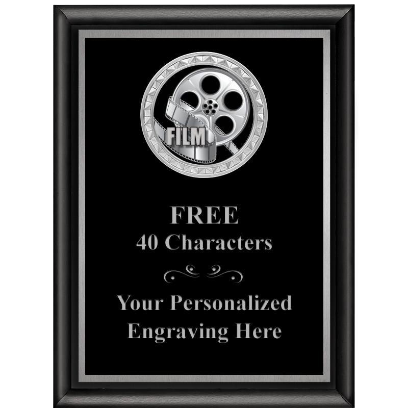 6X8 BLK SHINY EXEC INS PLQ SV